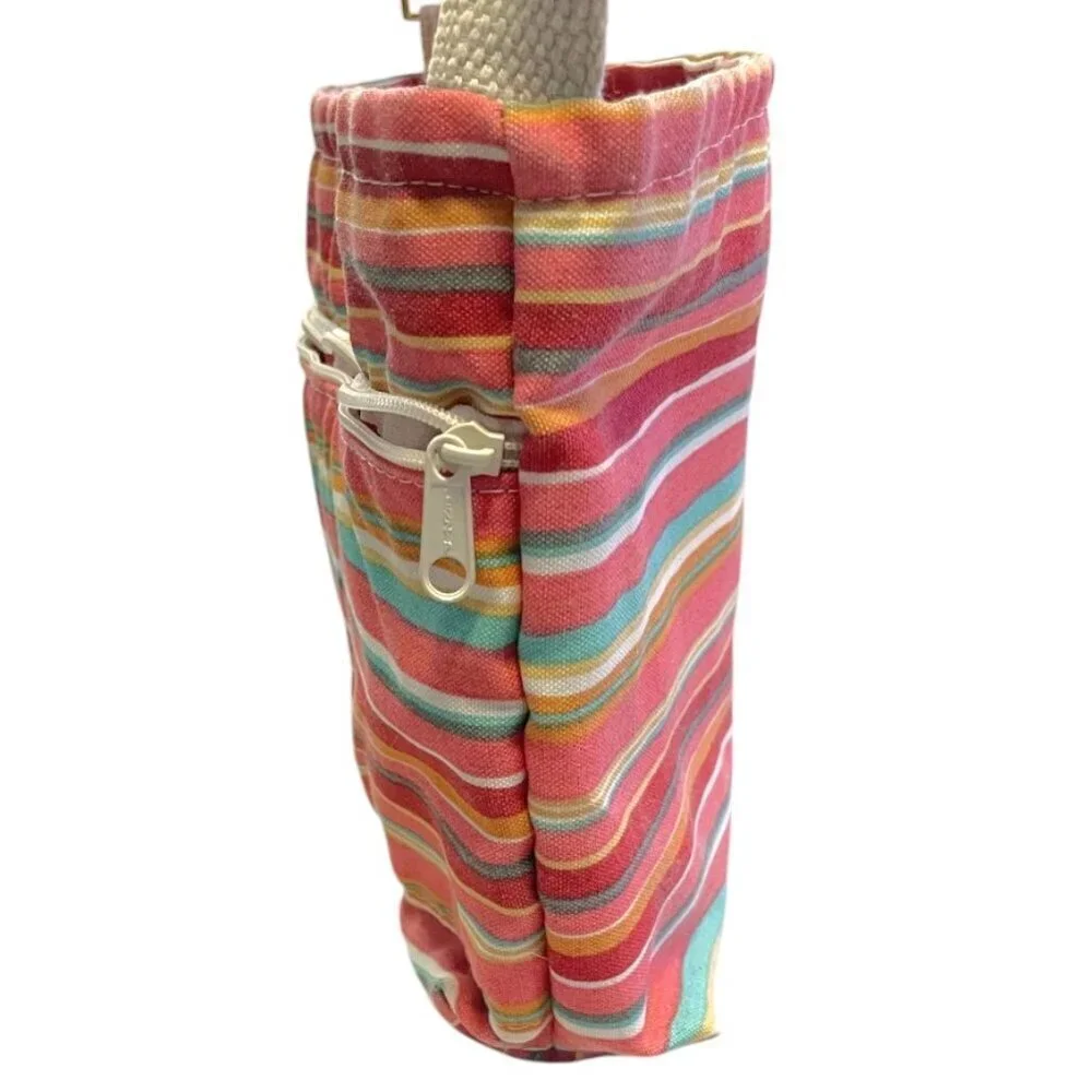 Cloverfields Signed Striped Crossbody Bag